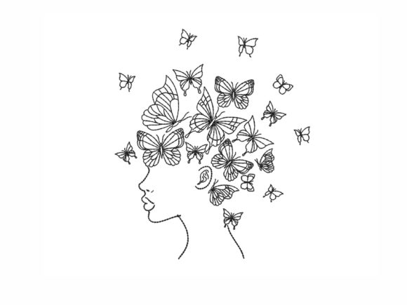 African Woman with Butterflies: A Boutique Embroidery Review