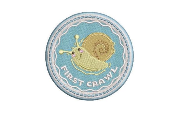 Baby Milestone First Crawl: A Holiday Embroidery Review