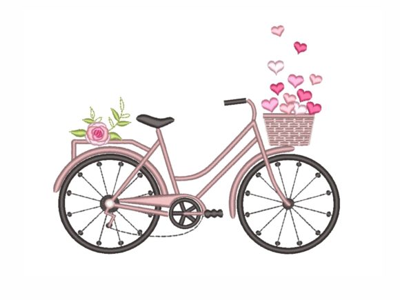 Bicycle with Hearts: A Valentine's Day Embroidery Review