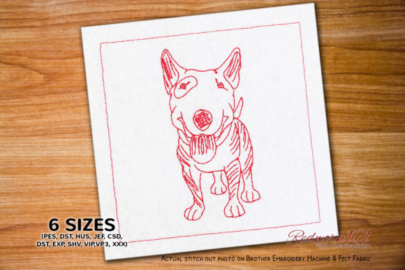 Bull Terrier Open Mouth: A Festive Embroidery Review