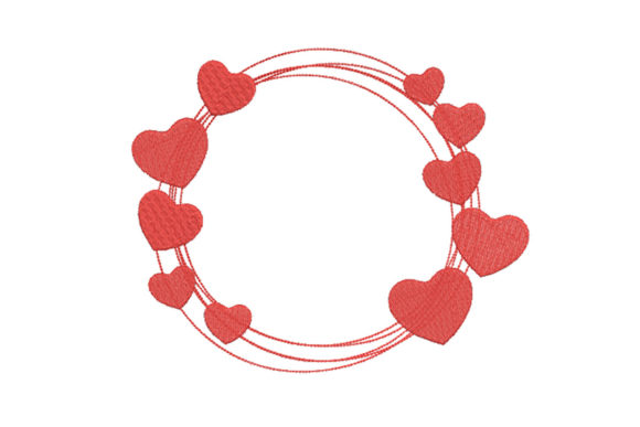 Heart Frame: A Sweet Embroidery Design for Love