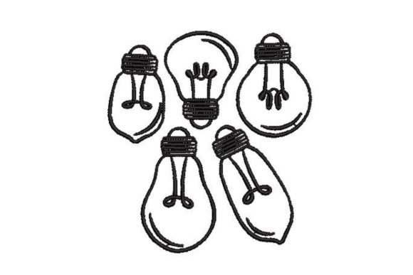 Line Art Doodle Lightbulbs: A Designer's Review for Merch