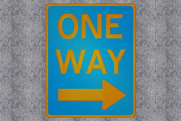 One Way Sign: A Bold Statement for Boutique Sweatshirts